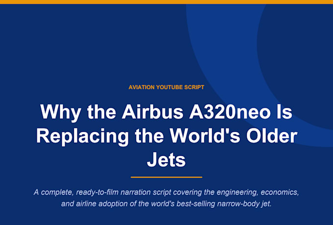 write expert aviation youtube scripts that grow your channel